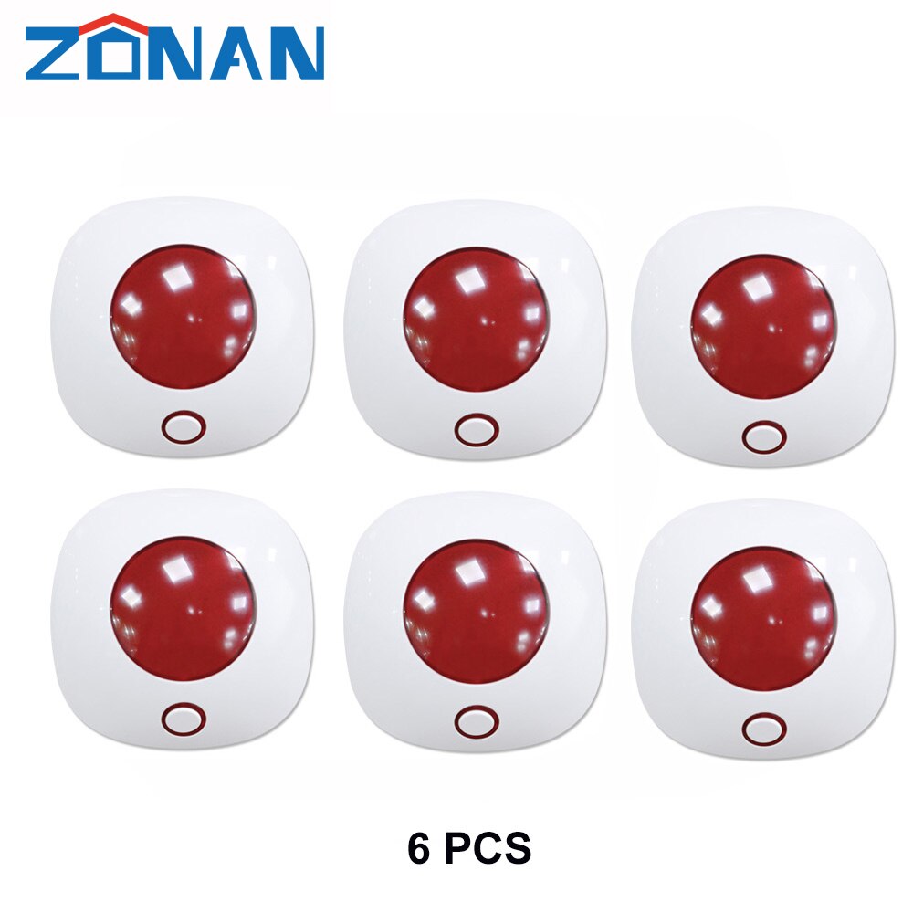 433MHz Wireless Siren For Alarm System Home Security Mini Horn Sirens, Home Theater Sound System 110dB Light Flash Strobe Siren