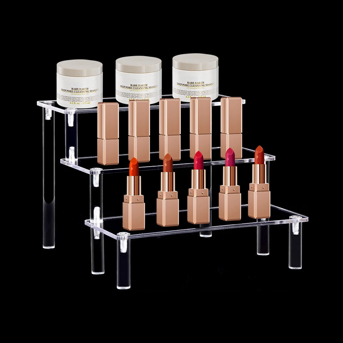 1 Set Display Stand Rack Oogschaduw Parfum Organizer Dozen Transparant Meerlaags Acryl Opbergrekken Desktop Cosmetica Plank