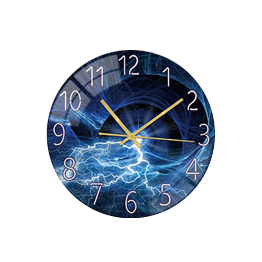 Living Room Digital Wall Clock Acrylic Mute Frameless Smart home Art Clock: D