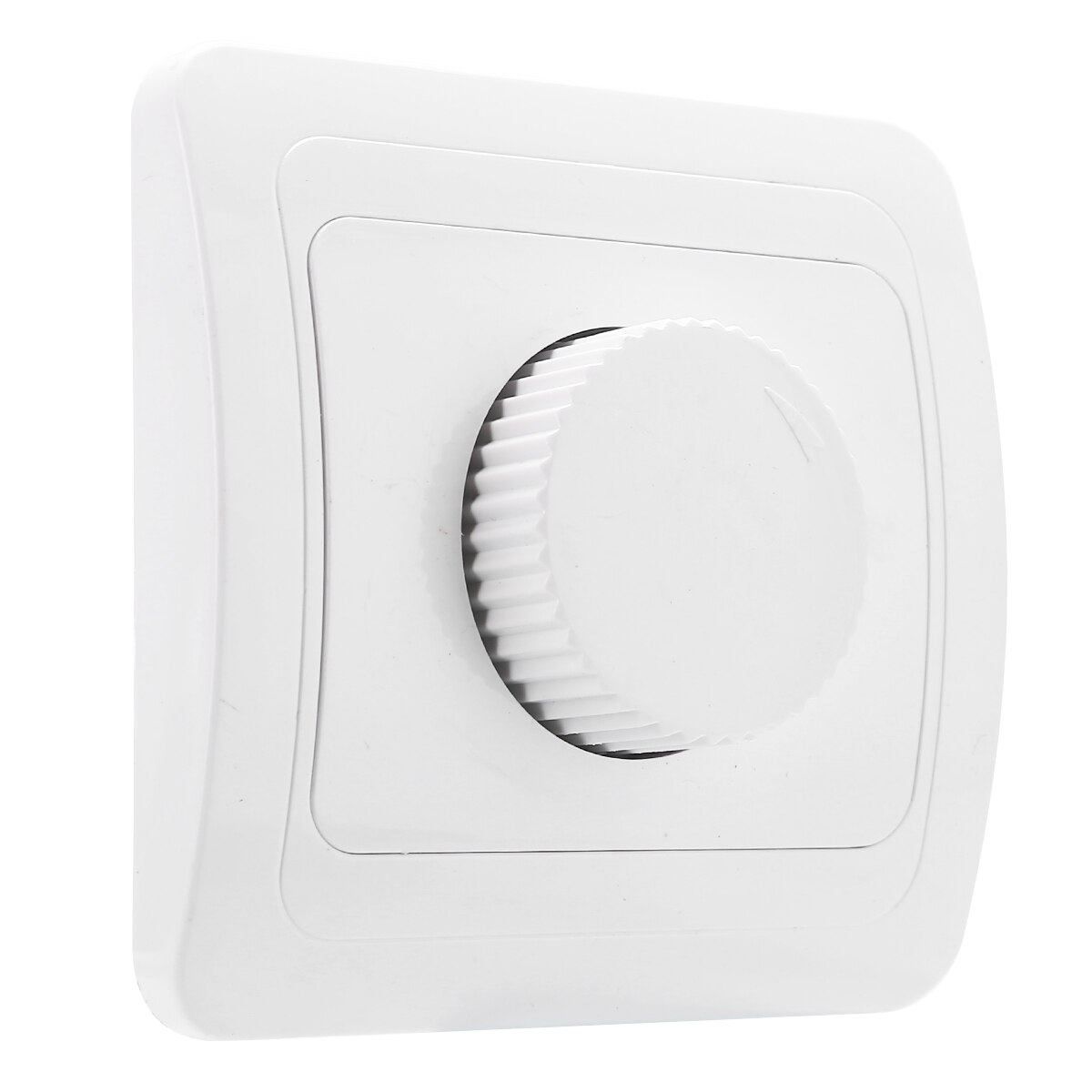 Adjustable Wall Mount Rotary Knob Switch LED Dimmer Switch Controller White Plastic For Light Lamp Turning Dimmers 80*80mm