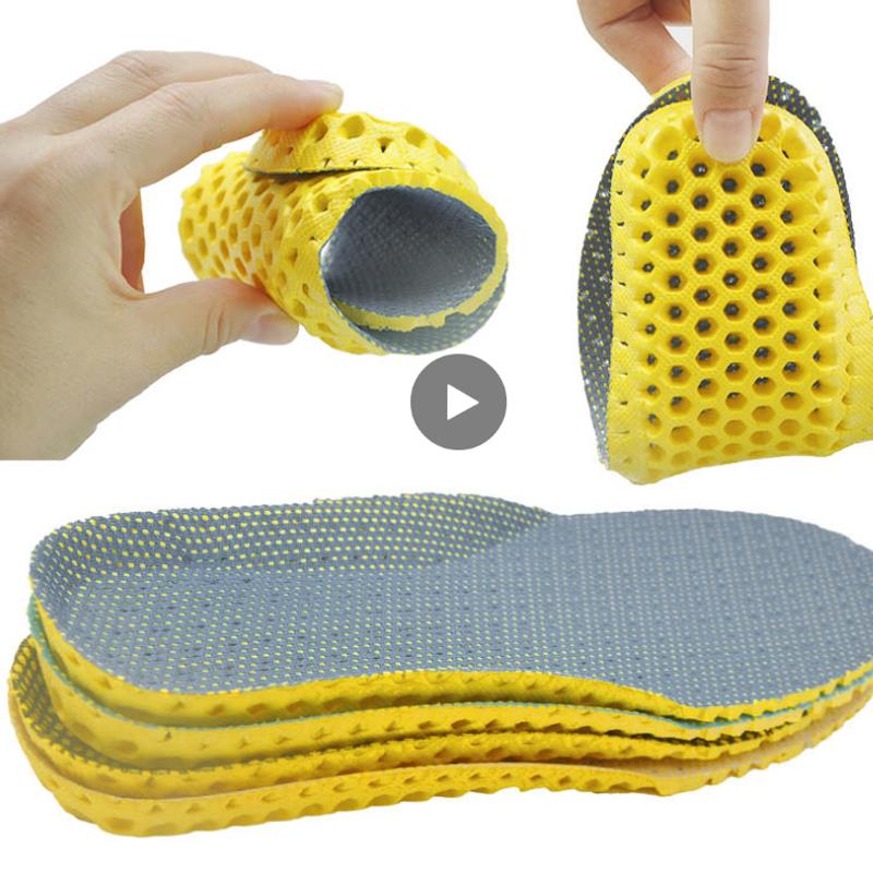 Confortevole casuale Soletta Soletta bambino Deodorante Scarpe Solette alveare sport gel di Silice Sottopiede Ortesi di Sostegno di Arco EVA