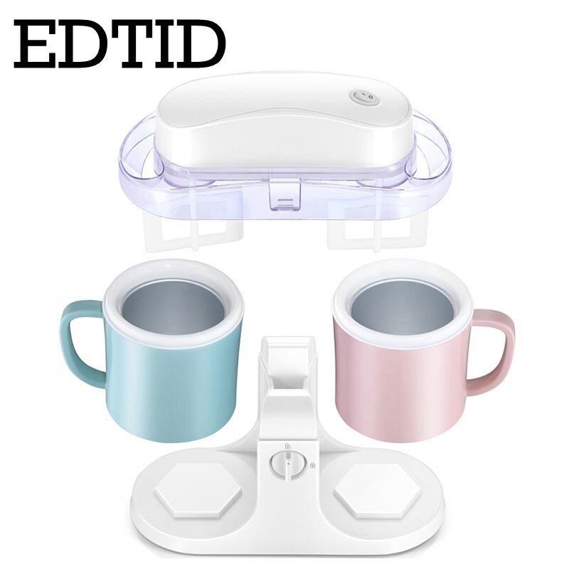 Edtid Huishoudelijke Mini Dubbele Emmer Ijs Machine Thuis Gemaakte Machine Automatische Yoghurt Machine Diy Ijs Maker Voor kinderen