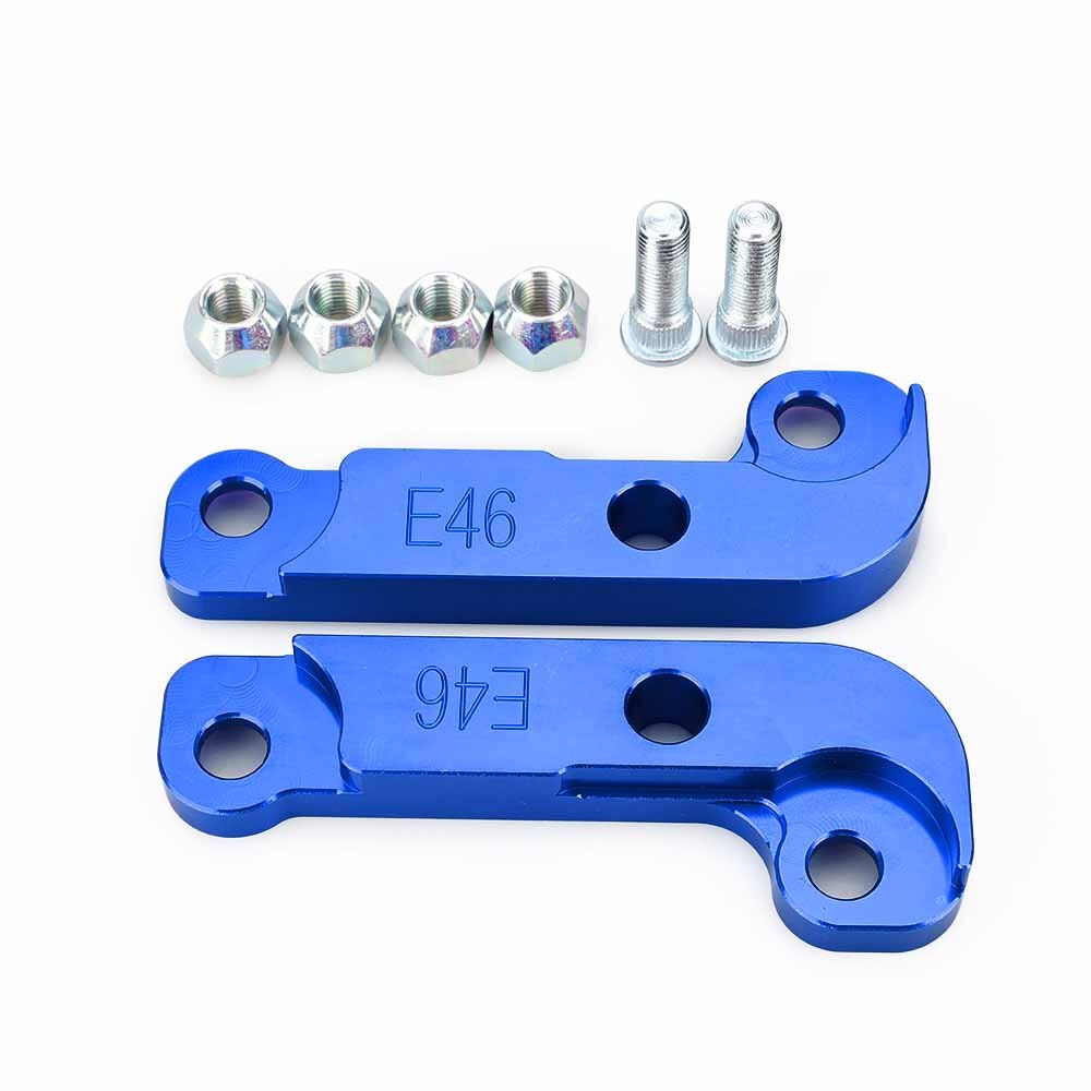 Drift Lock Aluminum Car Increasing Turn Angle Adapter Drift Lock Kit for BWM E46 M3 Adapter increasing turn angle about 25%: Blue