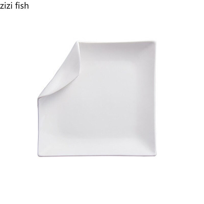 Ceramic Dinner Plates Pasta Steak Plates Irregular Shape Tableware Vegetable Dish Restaurant Snack Pastry Desserts Tray