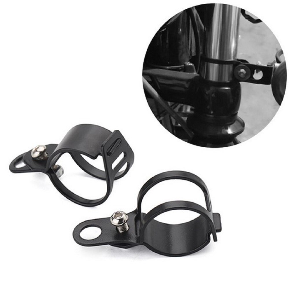 Support universel de clignotant de moto en métal, pinces de fourche de relocalisation, support de lampe pour fourche avant de moto