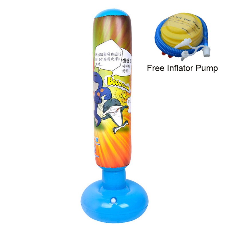 Set Pugilato Giocattolo Per Bambini BAKAJI – Punching Ball Con Asta Regolabile, Base Riempibile E Guantoni, Altezza Max 120 Cm