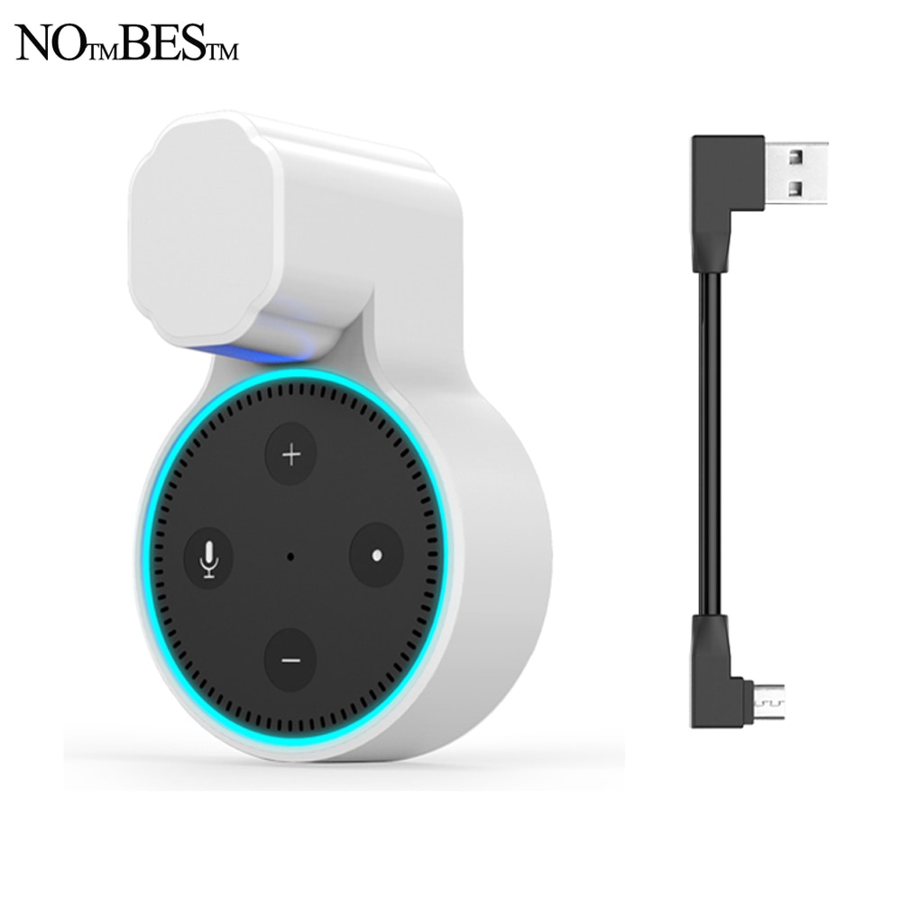 Alexa Echo Dot 2 Wall Mount Outlet Holder Hanger for 2nd Generation A Space-Saving Solution for Your Smart Home Speakers