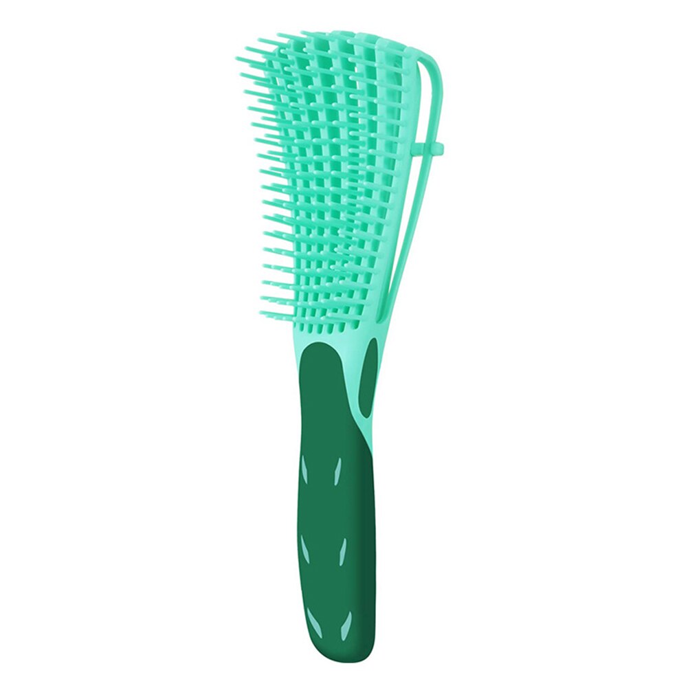 Scalp Massage Comb Curved Breathable Ribs Claw Comb Hairbrush Soft Durable Hairdressing Smooth Hair Comb: Green