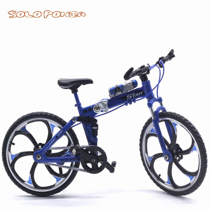 Mini Vinger Road Mountain City Fiets Speelgoed Leuke Metalen Fietsen Model Fiets Tech Decor Uitstekende Bmx Speelgoed Voor Kids 0818: fold bike blue