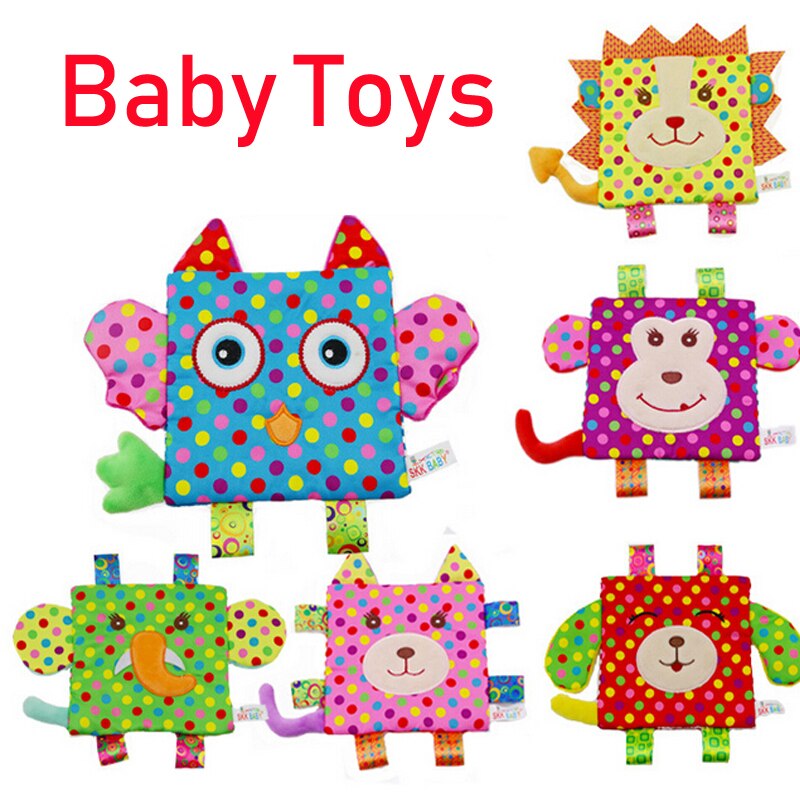 Neugeborenen Baby Beschwichtigen Handtuch Greifen Weiche Tröstlich Puppe Infant Spielzeug Baby Tier Plüsch Hand Handtuch Rassel Baby Spielzeug 0- 12 monate