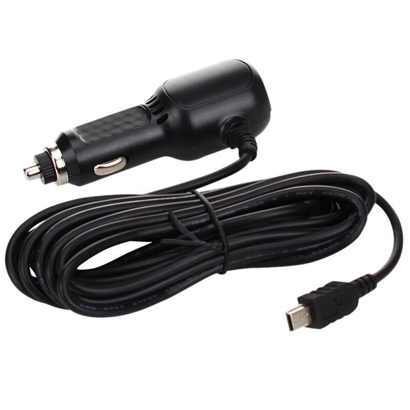 mini USB Car Charger with 2 USB Port for Car DVR Camera GPS 3.5meter 5V 3.5A Curved