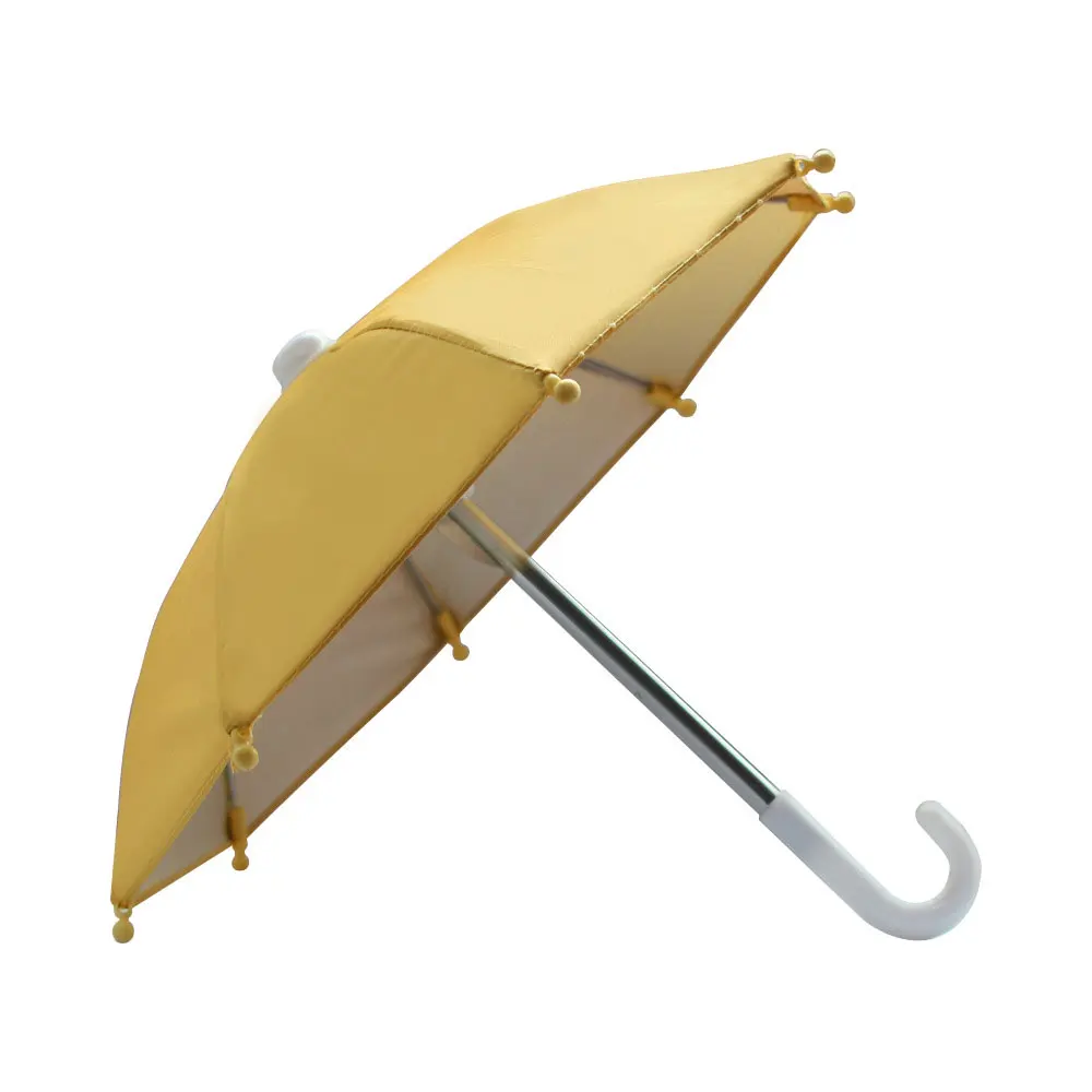 Mini Umbrella Sunshade Phone Holder Motor Bike Handlebar Rain Resistant Waterproof Motorcycle Rider Rain Resistant Universal: Yellow