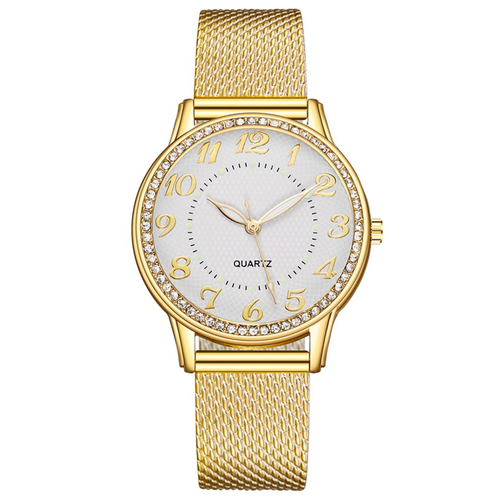 Top Brand Women Bracelet Watches Women's Casual Quartz Stainless Steel Band Watch Wrist Watch relogio feminino: B