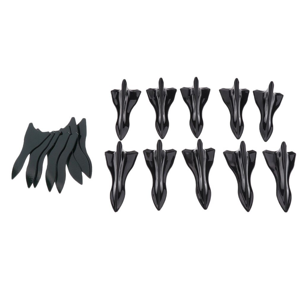 Ailerons de générateur de Vortex d&#39;air, 10 pièces, pour aileron de voiture, aile de toit, augmente et diminue les performances, tourbillon