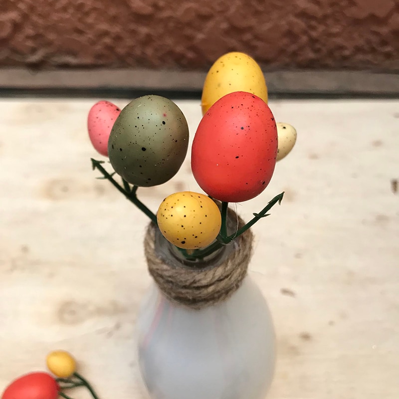 Neue Kreative Osterei Baum Decor Kreative Zweig Mit Malerei Eier Ostern Ei Dekoration Ostern Liefert Party Suplies