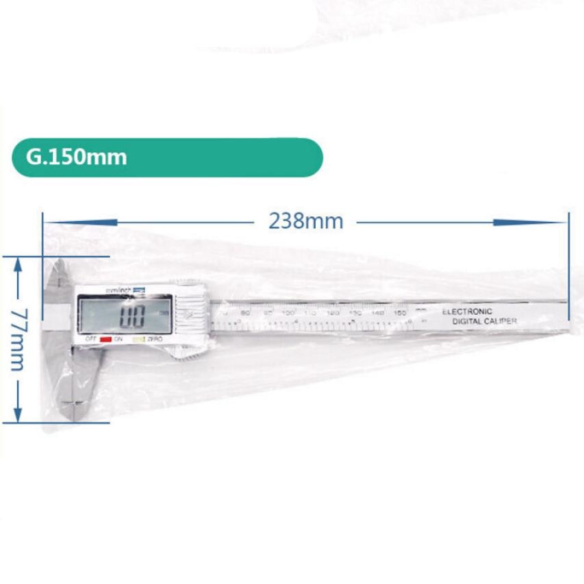 0-100mm 0-150mm Digital Caliper Measuring Instrument LCD Display Electronic Vernier Caliper Gauge Micrometer Measuring Tool
