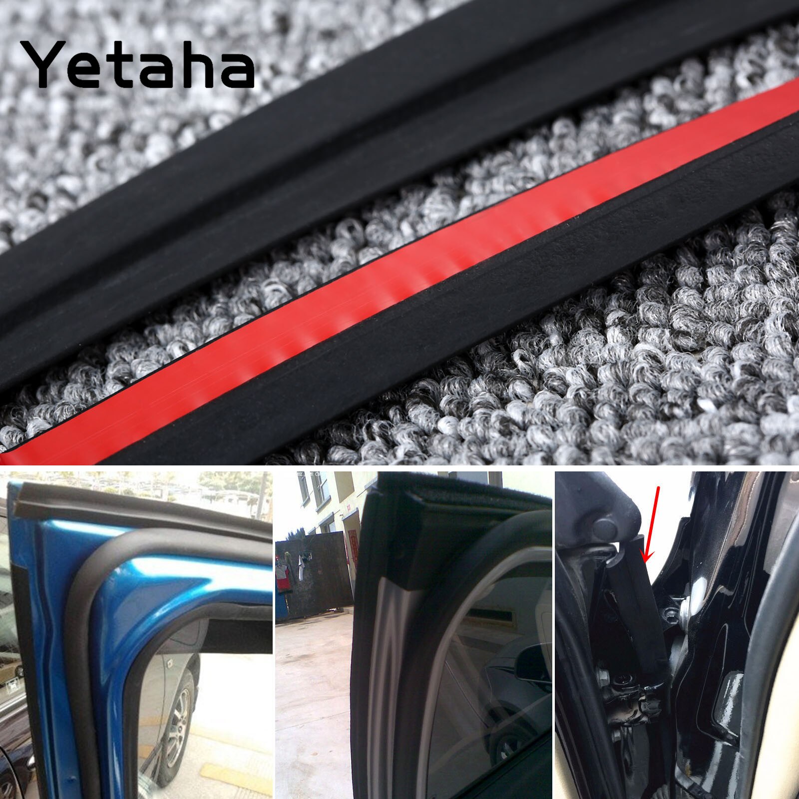 4m B P Z D Shape Type Car Door Seal Strip EPDM Rub... – Grandado