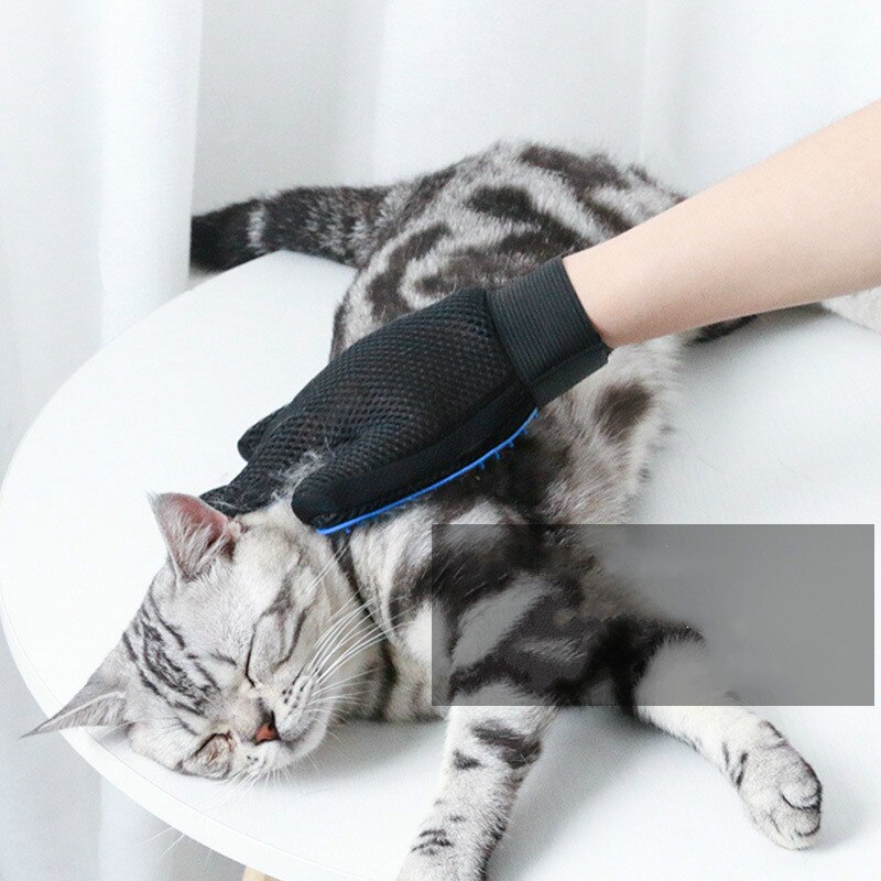Chien de compagnie toilettage gant Silicone chats brosse peigne desheding cheveux gants chiens bain nettoyage gants pour chat chien fournitures pour animaux de compagnie