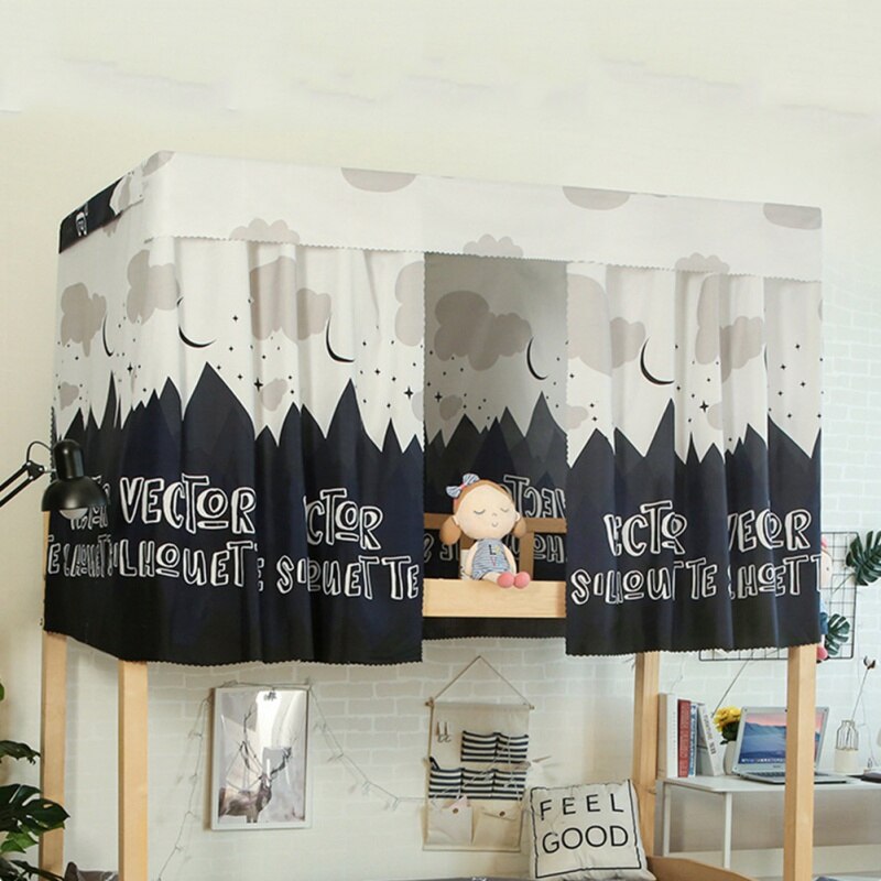 Studentenhuis bedgordijn verduisteringsdoek klamboes voor beddengoed tentbedhemel 1: C