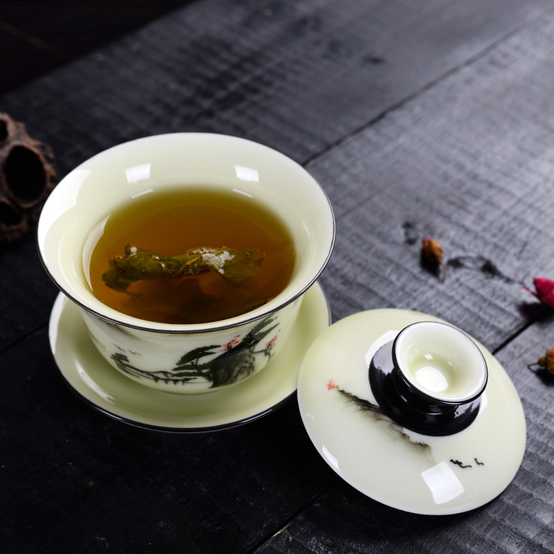 150ml chinese landscape painting Gaiwan Tea Set Ceramic Teaware Sets Tea Set Teapot Teaset Tea Cups Of Tea Ceremony