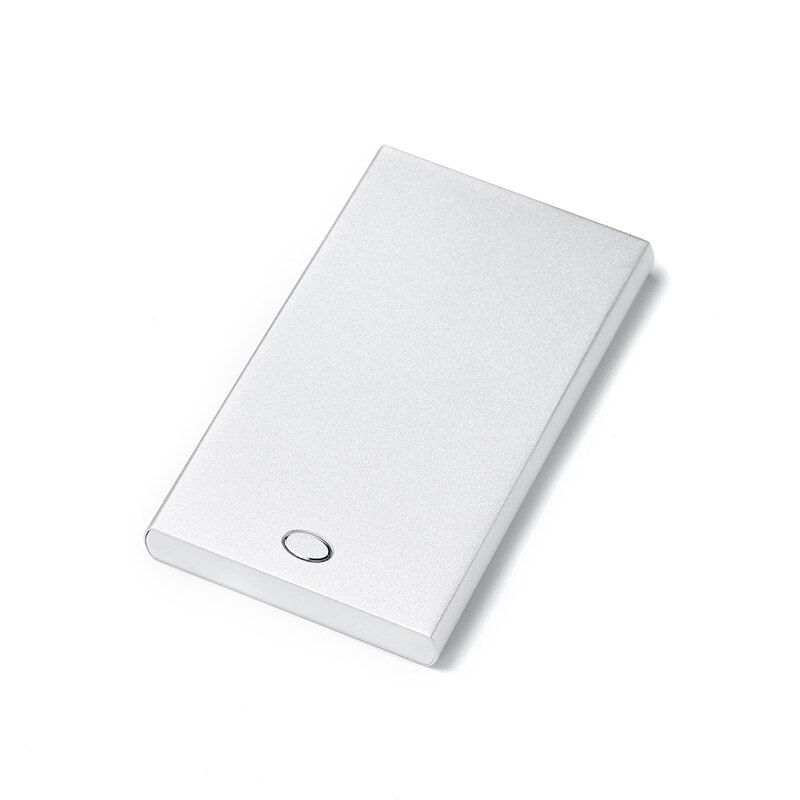 DIENQI Rfid Karte Halfter Männer Brieftaschen Magie Männlichen Jahrgang Schwarze Kurze Geldbörse Kleine Metall Schlanke Brieftaschen Mini Brieftaschen Dünn vallet: Silber-