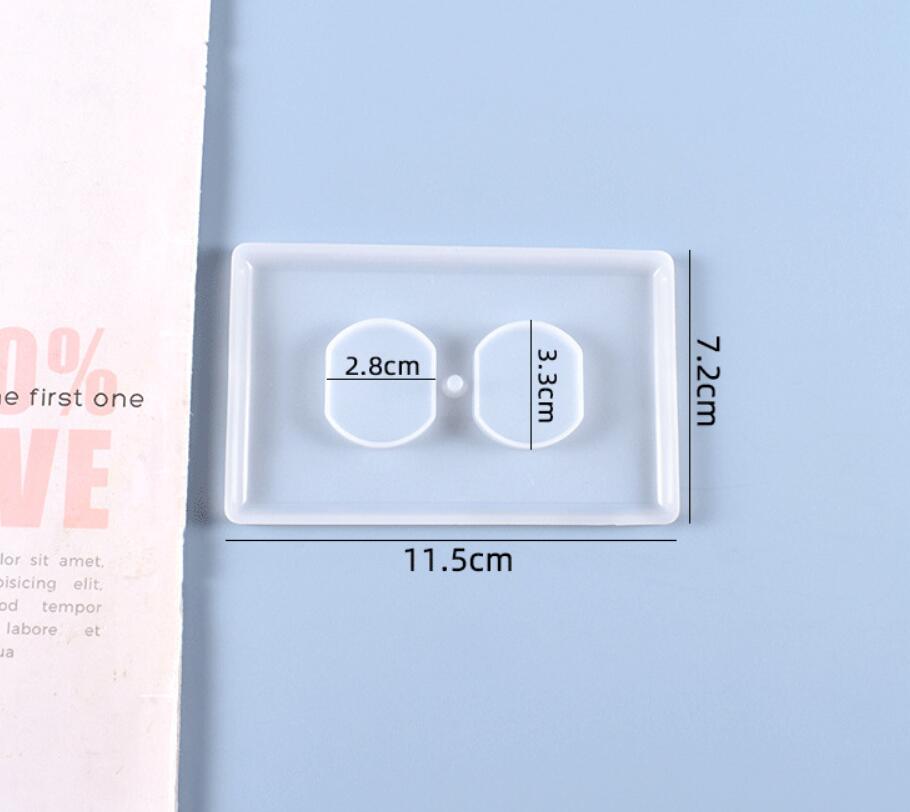 6 Types Light Switch Cover Mold Outlet Cover Resin Molds DIY Silicone Mold for Plate Epoxy Craft: 1