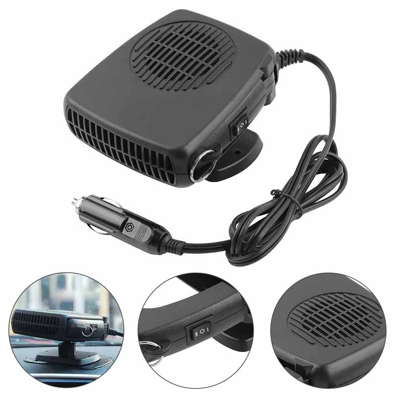 1pcs Universal 150W Auto Electric Car Hearter 12V DC Heating Fan Defogger Defroster Demister Winter Heating Summer Cold 2 In 1