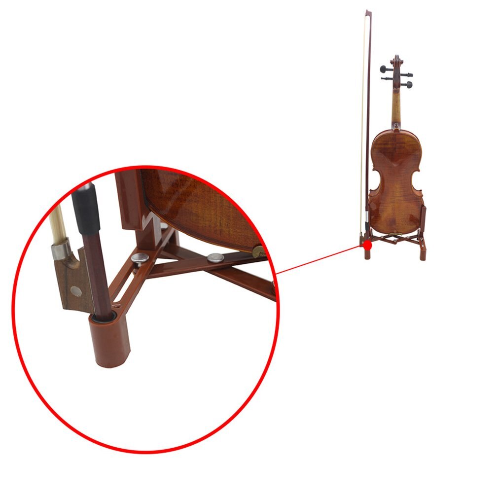 Portable Folding Violin Stand Stringed Musical Instrument Fiddle Floor Holder Rack Violins Guitar Accessories