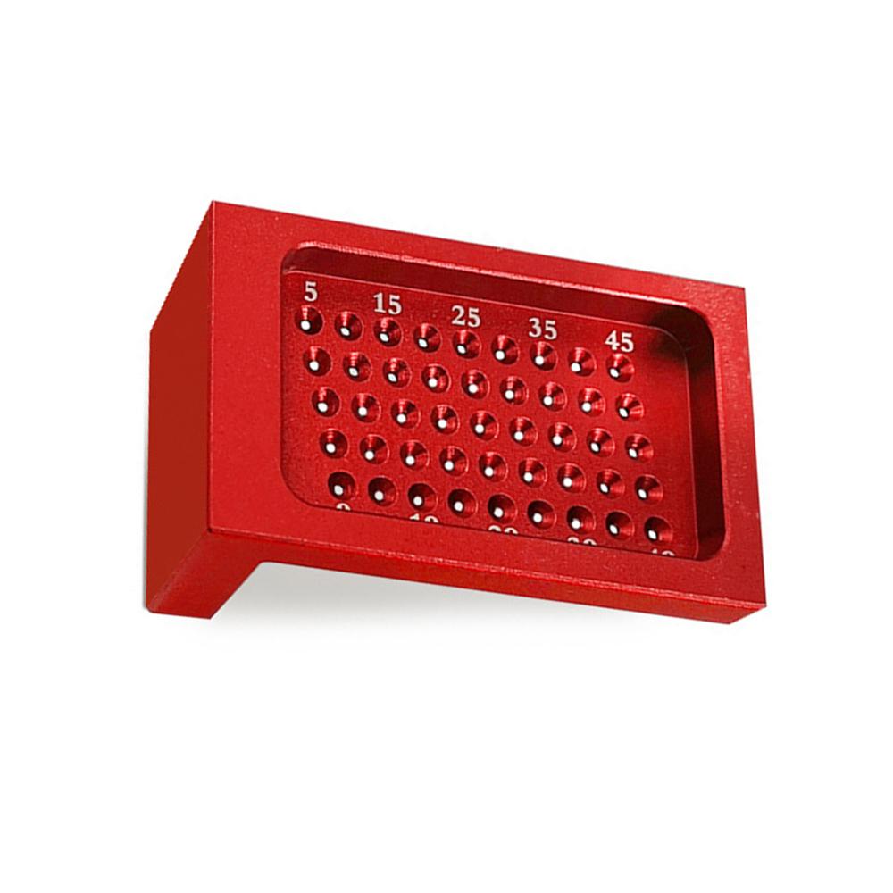 Aluminium Alloy T-Ruler Woodworking Metal Scriber Ruler Cross holes Joiner T Square Marking Gauge For Carpenters T50: Default Title