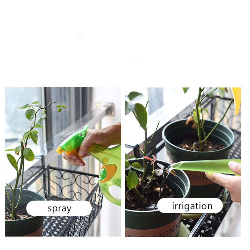 1.3l dubbele functie watergeefketel spuit plastic kamerplanten waterkan duurzame tuin bloemen watergeefsproeier tuingereedschap