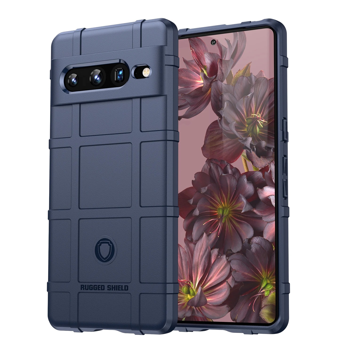 Shockproof Rugged Phone Case for Google Pixel 9 Pro 8 7 7A 6 6A Pixel9 XL Pixel7 Soft Silicone Bumper Protective armor Cover: Nylon / Blue