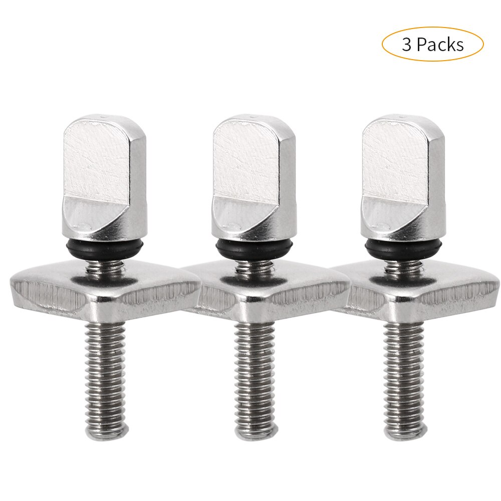Tornillos de aletas Longboard de acero inoxidable sin herramientas 2 uds/3 uds. Tornillos de aletas y placa sin herramienta tornillos de tabla de surf con placa