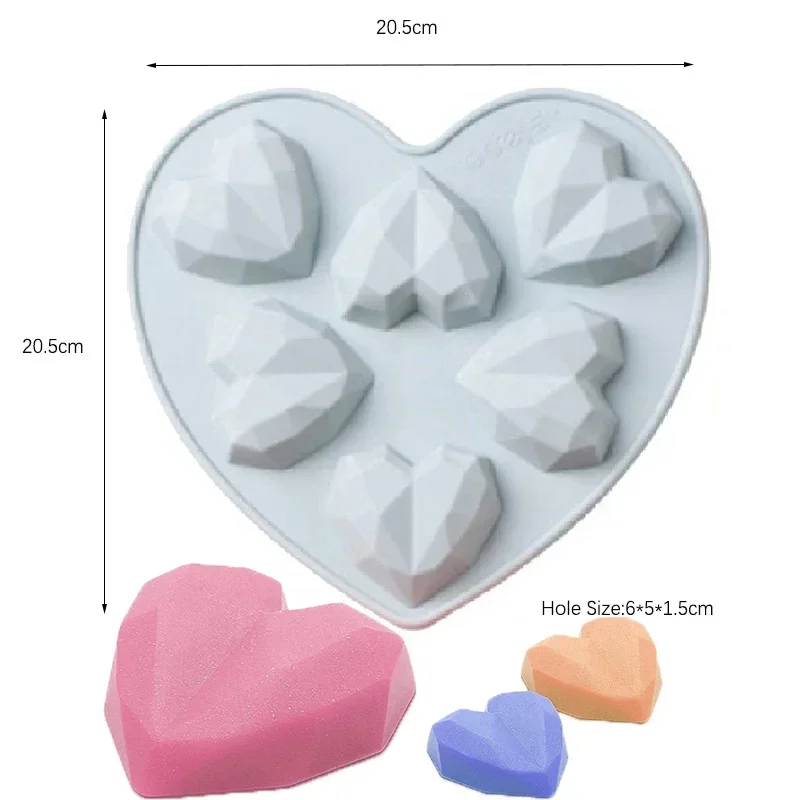 Stampo in silicone a forma di cuore per teglia da forno Pasticceria caramella sbarra Stampo per cioccolato Regalo di nozze fai da te Stampi in resina epossidica Fornitura da cucina: Kaki scuro