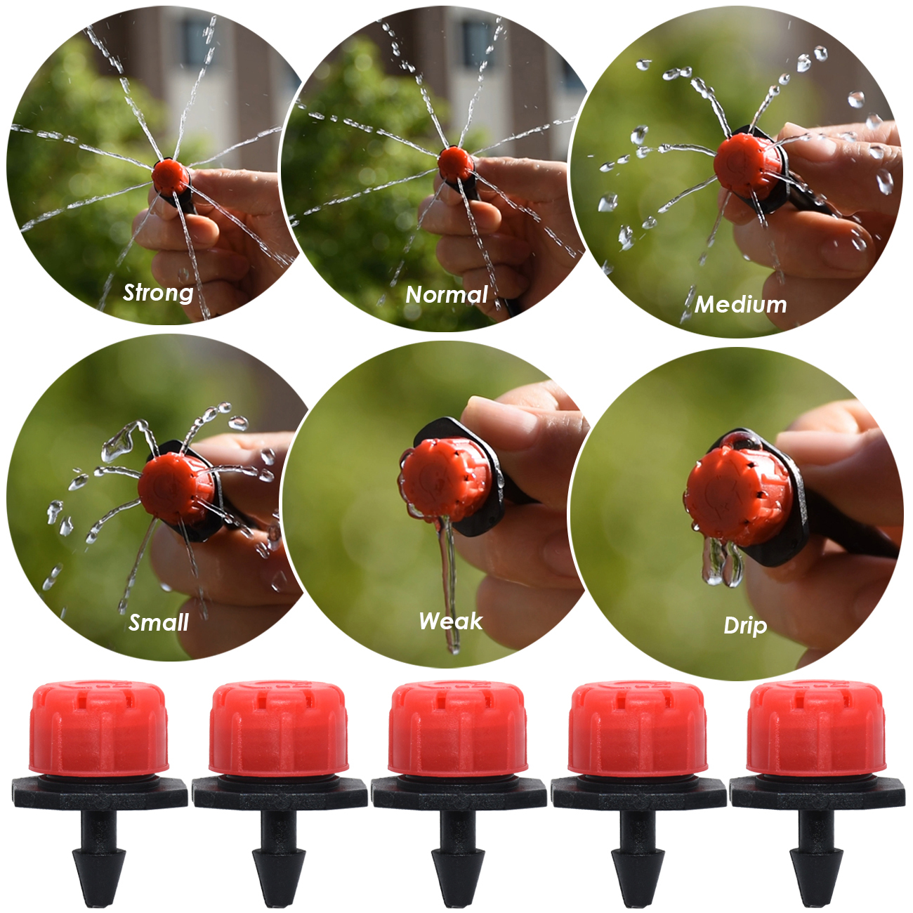 25M DIY Drip Irrigation System Automatic Watering Irrigation System Kit Garden Hose Micro Drip Watering Kits Adjustable Dripper