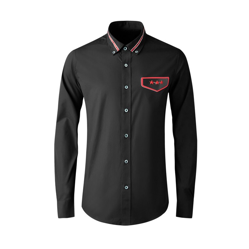Grande taille M-4XL hommes Chemise à manches longues mince Chemise homme coton chemises hommes décontracté affaires mâle Camisa
