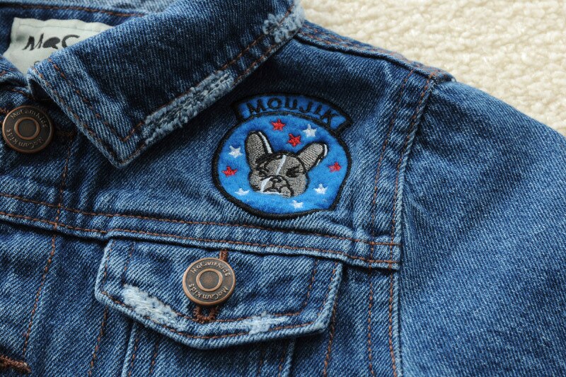 Veste d'automne en jean pour enfants et adolescents de 3 à 14 ans, manteau en Denim, vêtements d'extérieur à capuche,