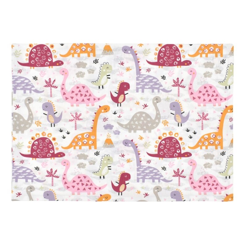 066B Envelop Peuter Kussensloop Katoenen Baby Kussensloop Voor 13x18in 12x16in Kussen: Pink cute dinosaur