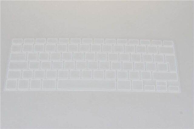 Hiszpańska wersja ue silikonowa wodoodporna klawiatura obejmuje skórki Protector dla Macbook Air 13 Pro 13 15 17 dla Mac book A1466 A1502: Clear