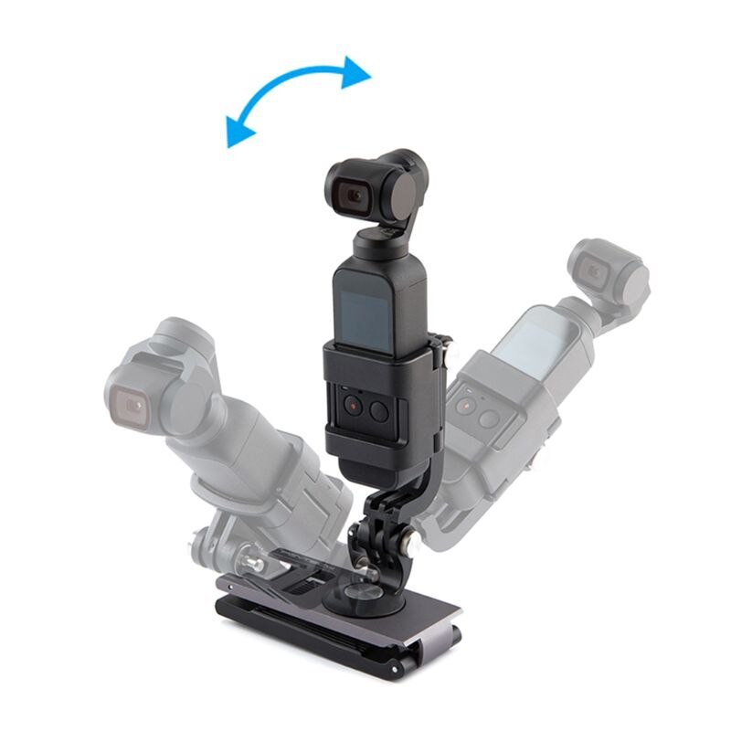 Zwarte l-beugel draaibare houder adapterbevestiging voor dji osmo pocket handgreep gimbal action camera accessoires  q6pa