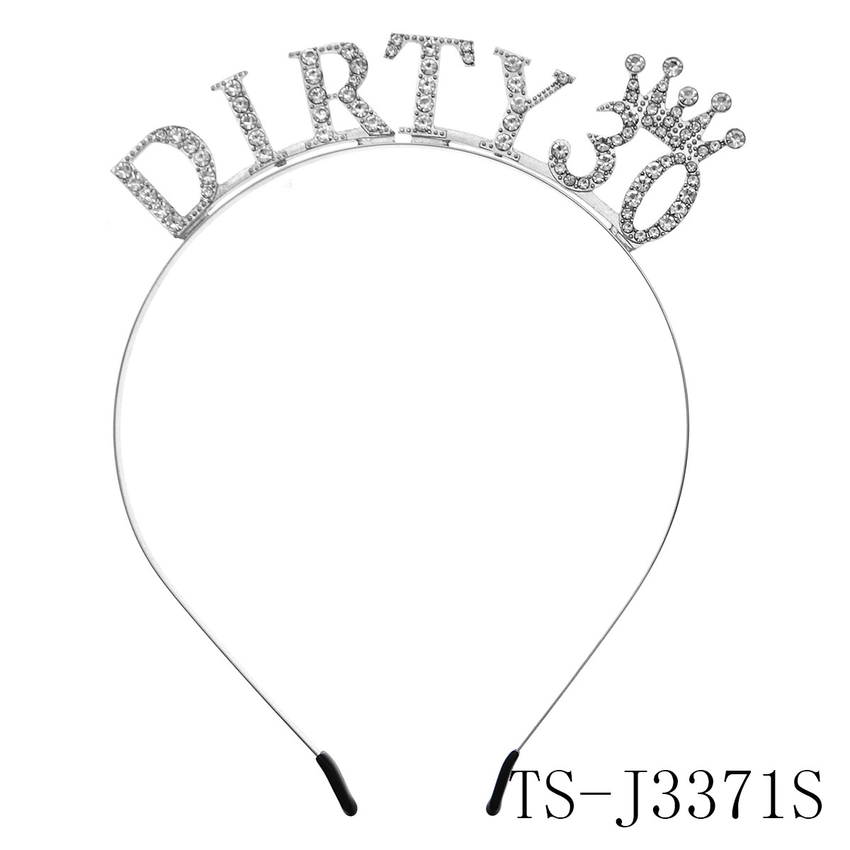 Diadema de feliz cumpleaños con letras en inglés y diamantes de imitación brillantes para mujer, Material de aleación de Zinc, joyería de , accesorio Popular para el cabello: Azul cielo
