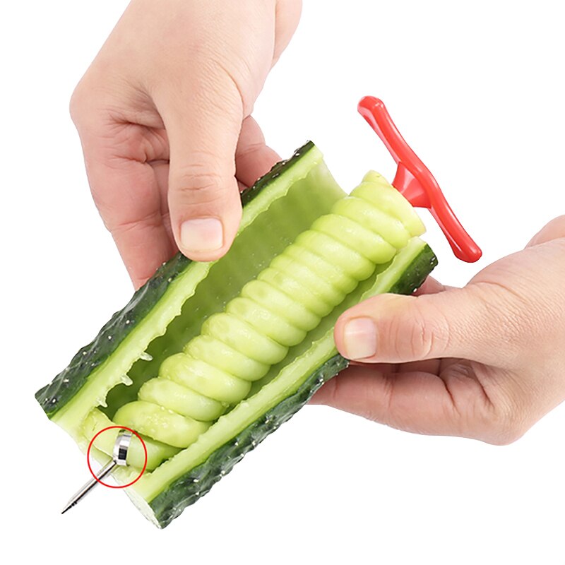 KONCO pomme de terre concombre spirale manuel rouleau coupe faire torsion déchiqueteuse râpe cuisine Gadget outils de cuisson coupe-légumes