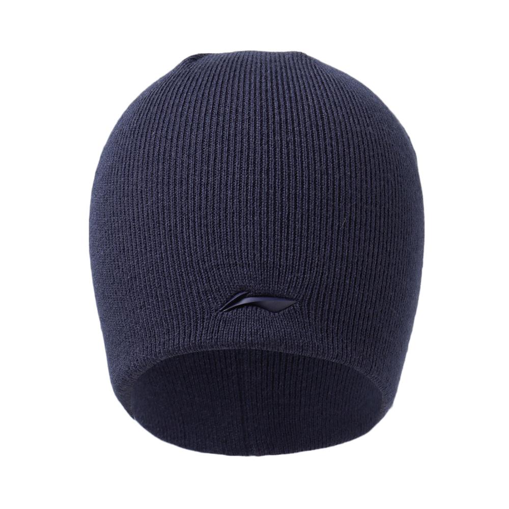 Li-ning-gorro de punto de tendencia Unisex, 100% antiestática de 21cm, forro acrílico, gorros deportivos cómodos, AMZQ054: AMZQ054-1 blue