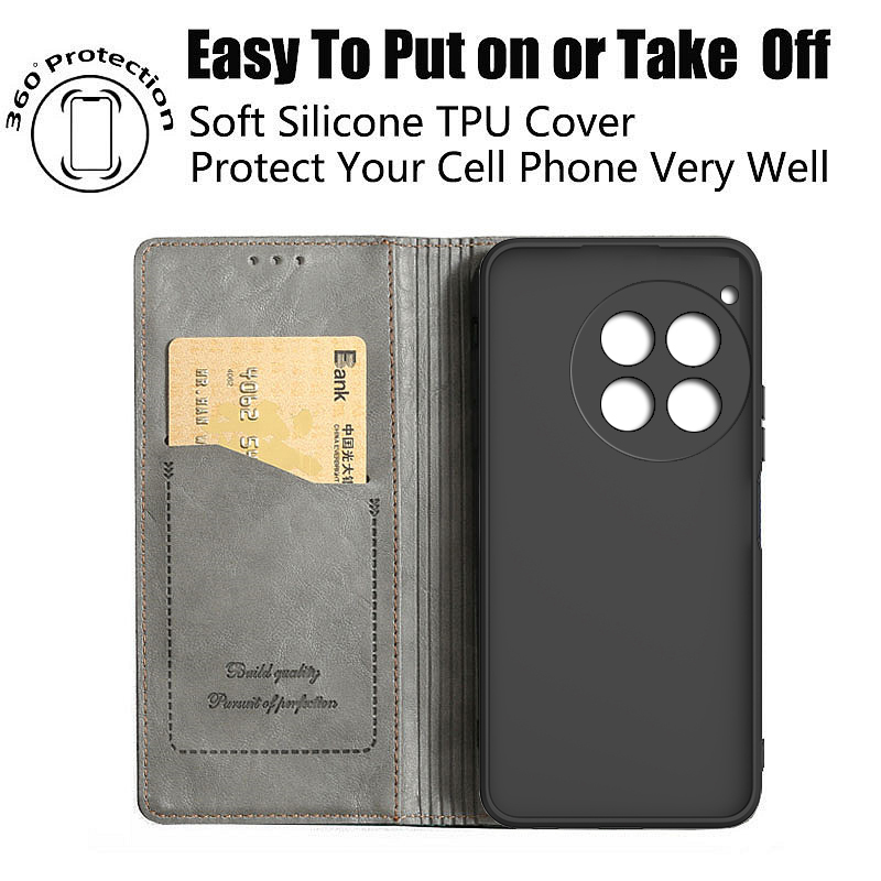 Funda de teléfono móvil con tapa para OnePlus 12, versión Global, 5G