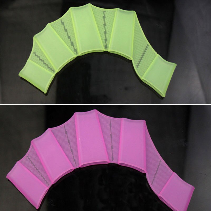 1 paire natation entraînement mains palmées pour hommes femmes enfant Silicone demi doigt main palmes gants ENA88