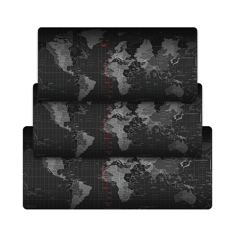 90*40Cm Extra Grote Natuurlijke Rubber Anti-Slip Muismat Mat Wereldkaart Toetsenbord Pad Voor Pc laptop Computers Gamer Gaming Mousepad