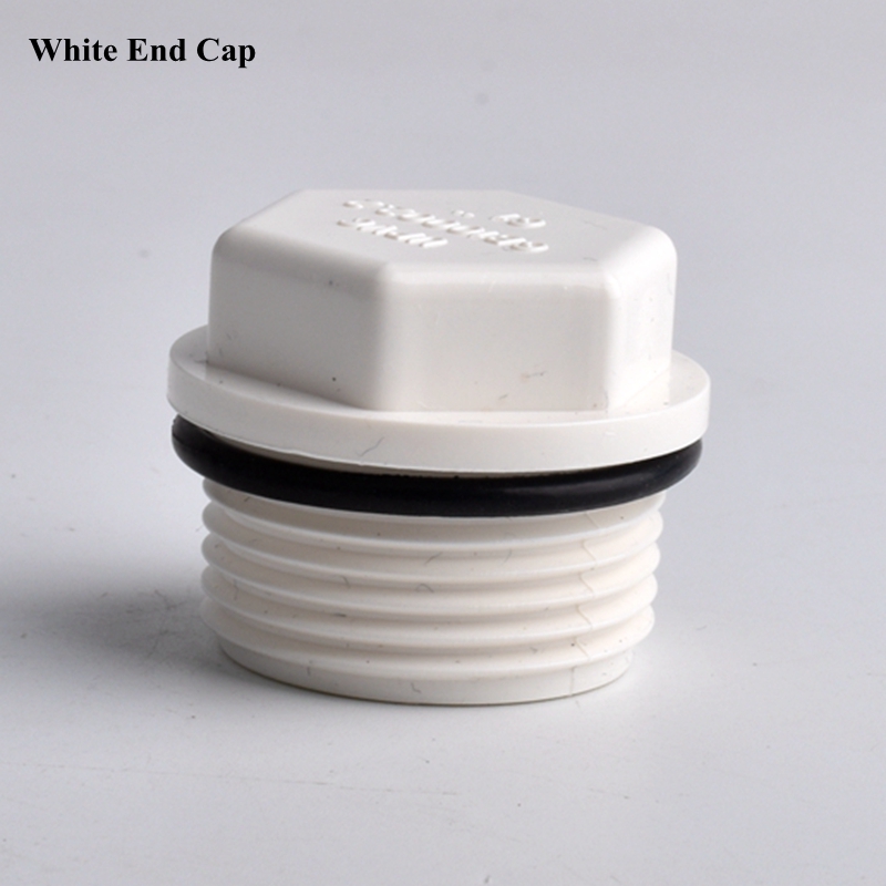 1/2 "3/4" 1 "Binnendraad Tot 20-32mm PVC Elleboog Pijp Connector Eindkap, aquarium Aquarium Tuin Watering Tee Buis Gezamenlijke Fittings: Zilver / 1''