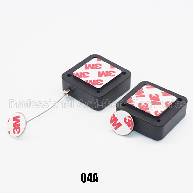 retractable anti-theft pull wire box recoiler square security steel cable 20pcs/lot: 04A