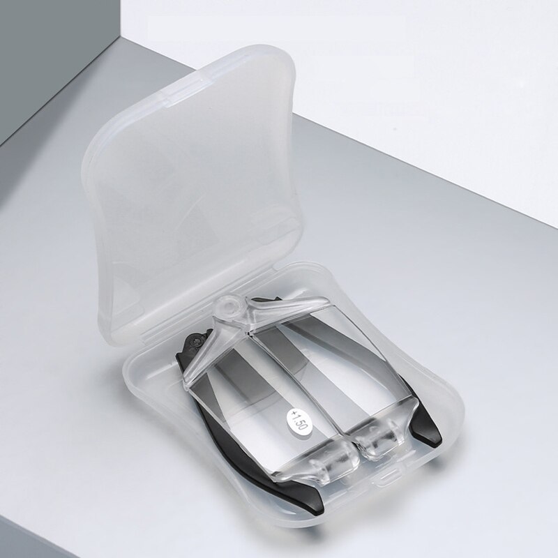 Lunettes De Lecture Pliantes De Poche - Puissance De +1.0 à +3.5 - Cadre Grand, Ultra-Léger Et Miniature (1.9 Cm Pliées)