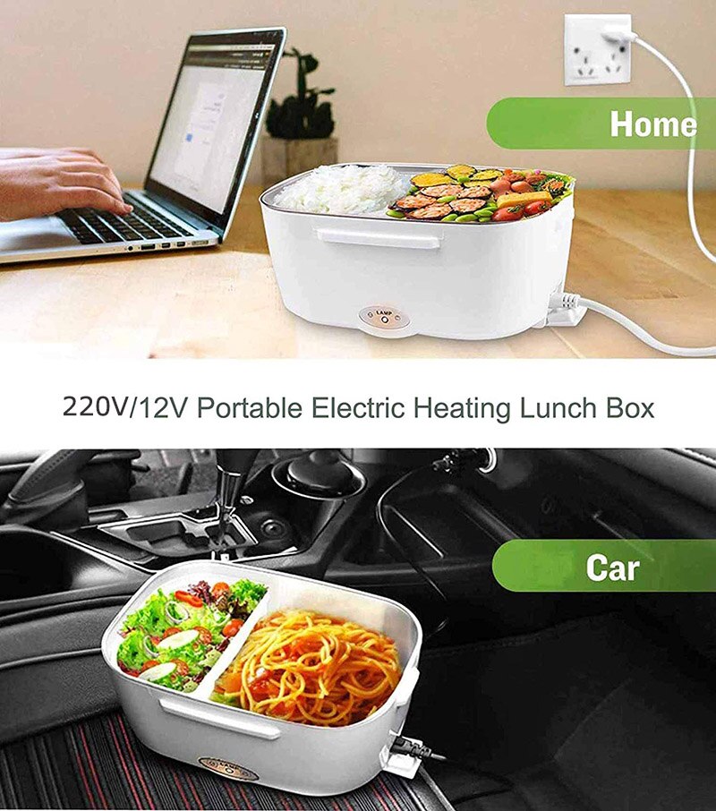 Elektrische Lunch Box Edelstahl 12V 24V 220V Auto Hause Schule Mahlzeit Lebensmittel Wärmer Container Heizung Bento box Für Picknick Camping