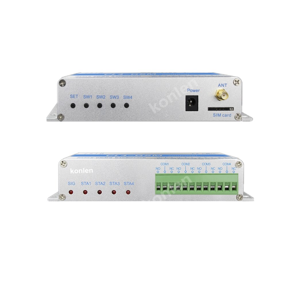 4 way relays GSM controller Call SMS Remote Control Switch, Garage Door Gate Opener Light Roller Shutter on off Intelligent Home